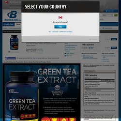 Green Tea Extract by Bodybuilding.com Foundation Series - Lowest Price on Green Tea Extract!