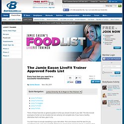 The Jamie Eason LiveFit Trainer Approved Foods List