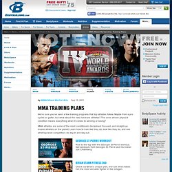 MMA-Mixed Martial Arts: Training Plans