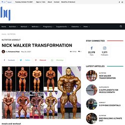 BodyGuider: Nick Walker's Body Transformation with workout routine