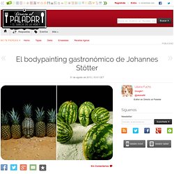 El bodypainting gastronómico de Johannes Stötter