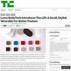 Lumo BodyTech Introduces The Lift: A Small, Stylish Wearable For Better Posture