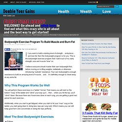 Bodyweight Exercise Program To Build Muscle and Burn Fat