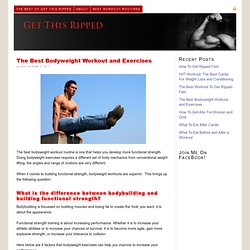 The Best Bodyweight Workout and Exercises
