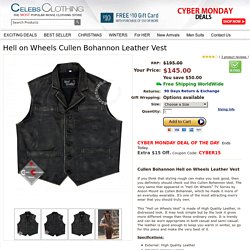 Distress Leather Hell on Wheels Vest