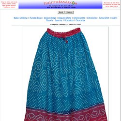 Bohemian Style Blue Pink Long Skirt - Shop for bags, skirts, jewelry at The Little Bazaar