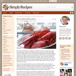 Boiled Lobster Recipe, How to Cook and Eat Lobster