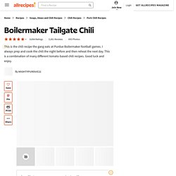 Boilermaker Tailgate Chili