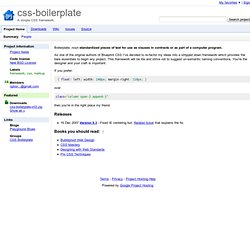 css-boilerplate - Project Hosting on Google Code