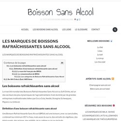 Document 8: Les marques des boissons rafraichissantes sans alcool