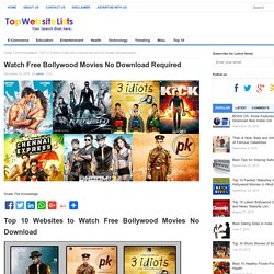 Watch Free Bollywood Movies No Download Required