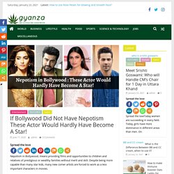 Nepotism actors in bollywood