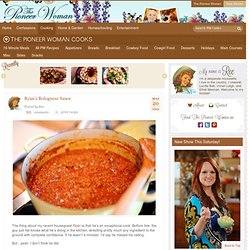 Ryan’s Bolognese Sauce