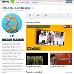 Bolos Quentes Design on Vimeo
