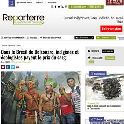 Dans le Brésil de Bolsonaro, indigènes et écologistes payent le prix du sang