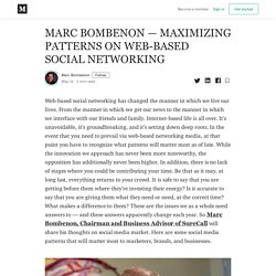 MARC BOMBENON — MAXIMIZING PATTERNS ON WEB-BASED SOCIAL NETWORKING