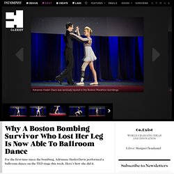 Why A Boston Bombing Survivor Who Lost Her Leg Is Now Able To Ballroom Dance