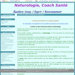 Le kiwi une petite bombonne de vitamine C. - Naturologie, Coach Santé