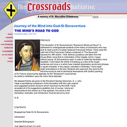 Itinerarium Mentis ad Deum by Saint Bonaventure -Welcome to The Crossroads Initiative