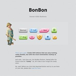 BonBon - Sweet CSS3 Buttons