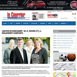 Canton de Bonchamp : M.-O. Rouxel et J.-L. Malassenet candidats