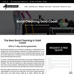 Best Bond Cleaners Gold Coast