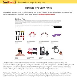 Bondage toys South Africa