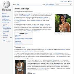 Breast bondage