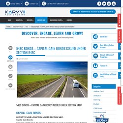 54EC Bonds - Capital Gain Bonds - Karvy Corporate