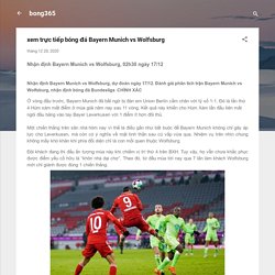 xem trực tiếp bóng đá Bayern Munich vs Wolfsburg