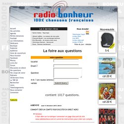 Radio Bonheur 100% chansons francaises
