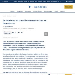 Le bonheur au travail commence avec un bon salaire