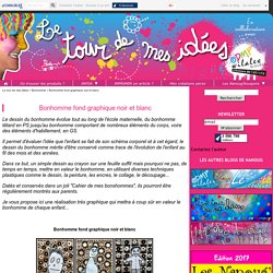 Bonhomme fond graphique noir et blanc