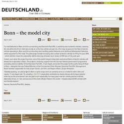 Translation: Bonn – the model city - Deutschland.de