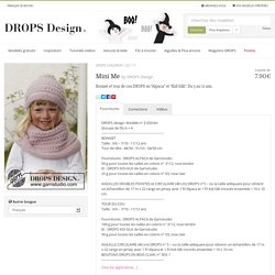 Mini Me - Bonnet et tour de cou DROPS en "Alpaca" et "Kid-Silk". Du 3 au 12 ans. - Free pattern by DROPS Design