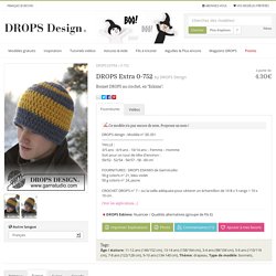 DROPS Extra 0-752 - Bonnet DROPS au crochet, en "Eskimo". - Free pattern by DROPS Design