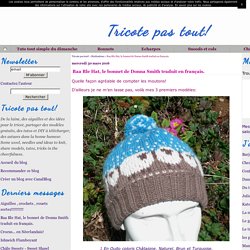 Baa Ble Hat, le bonnet de Donna Smith traduit en français.