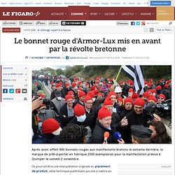 Le bonnet rouge d'Armor-Lux mis en avant par la révolte bretonne