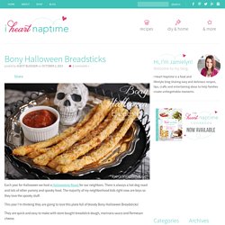 Bony Halloween Breadsticks