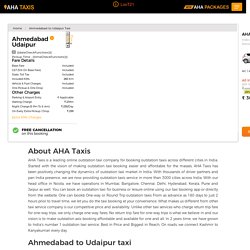 Book Ahmedabad to Udaipur Taxi @ Rs. 3680