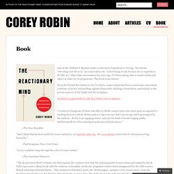 Corey Robin - The Reactionnary Mind