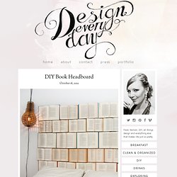 DIY Book Headboard / Design Every Day