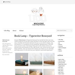 Book Lamp – Typewriter Boneyard