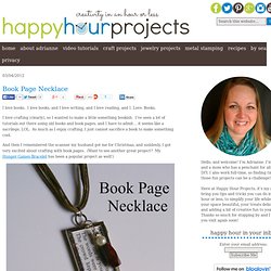 Book Page Necklace
