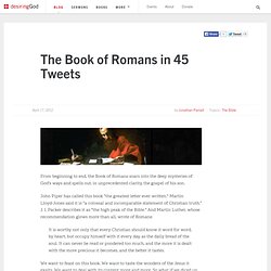 The Book of Romans in 45 Tweets
