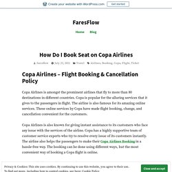 How Do I Book Seat on Copa Airlines – FaresFlow