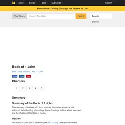 Book of 1 John – Read, Study Bible Verses Online
