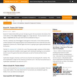 IPL Tickets online booking