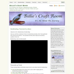 Bookbinding: Tutorials by others « Billie's Craft Room
