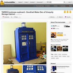 TARDIS bookcase cupboard - Goodhart Maker Den of Unequity Storage Cabinet